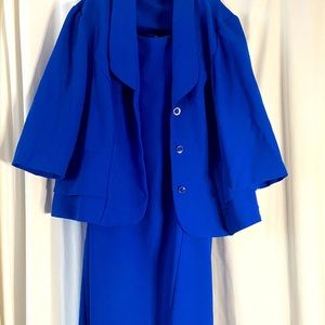 Royal Blue 2 Piece Dress Set